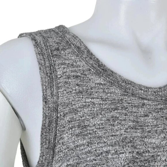 Banana Republic Cut Out Back Elastic Waist Mini Dress Heathered Gray Size Small - Picture 6 of 11